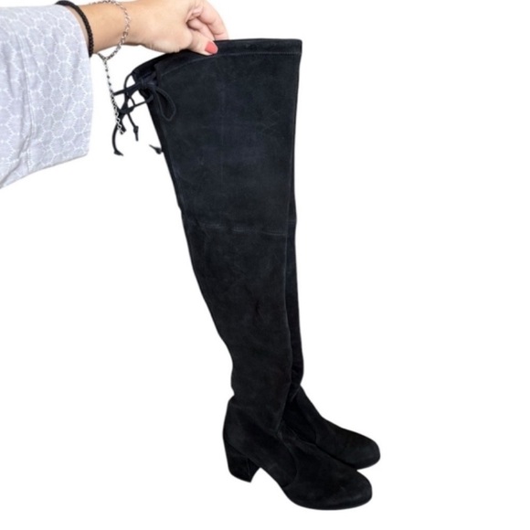 STUART WEITZMAN Landmark Over-the-Knee Suede Boots Size 7.5 - Picture 5 of 13